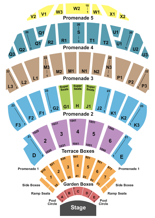 Hollywood Bowl Josh Groban Seating Chart